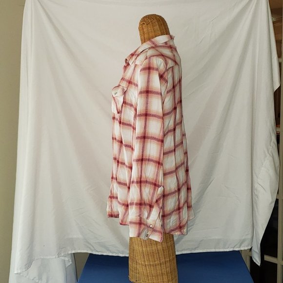 Ladies COTTON & RYE OUTFITTERS Button Down Shirt w/Pearl Buttons - L - Picture 2 of 4